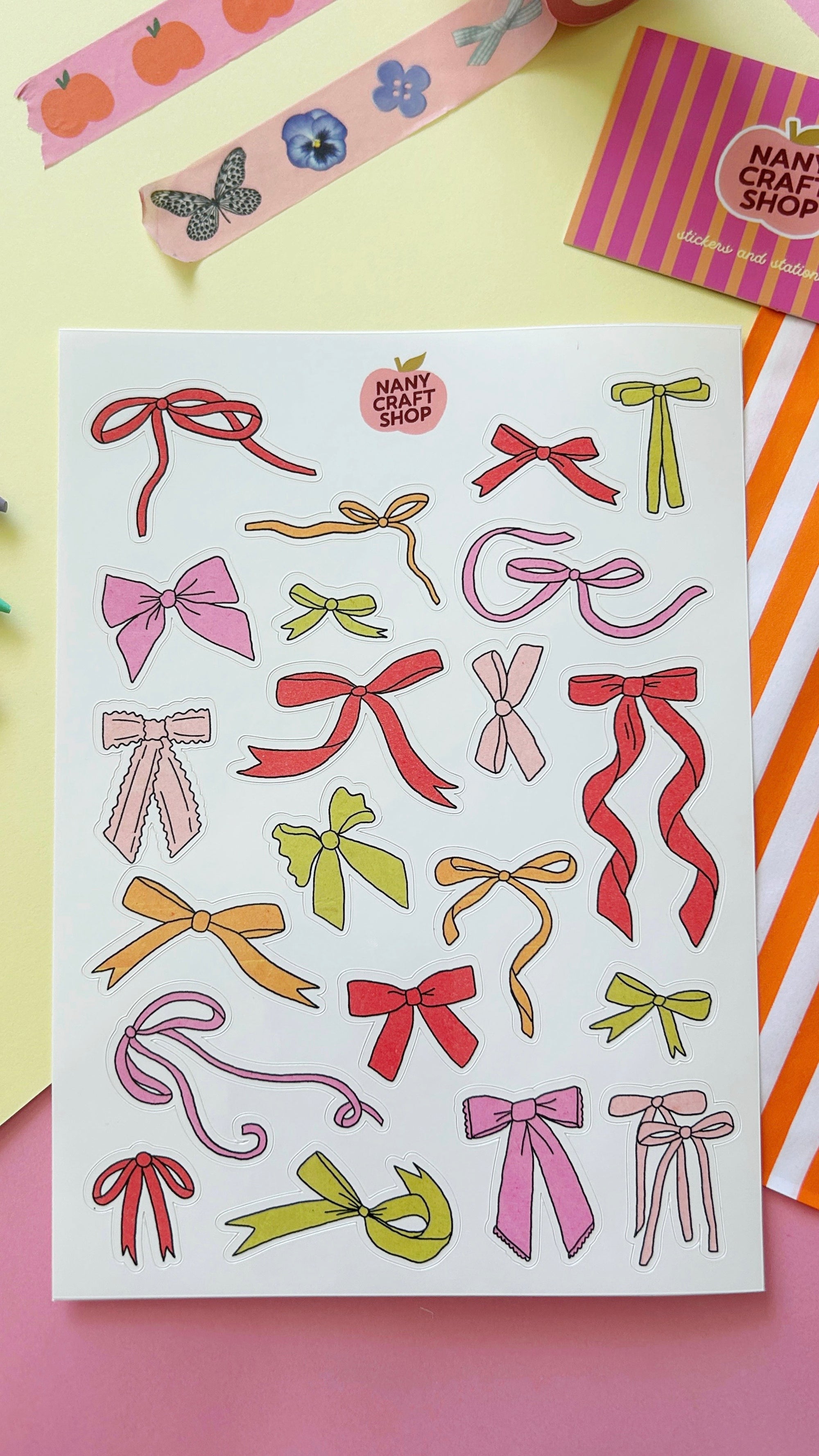 A5 knot sticker sheet
