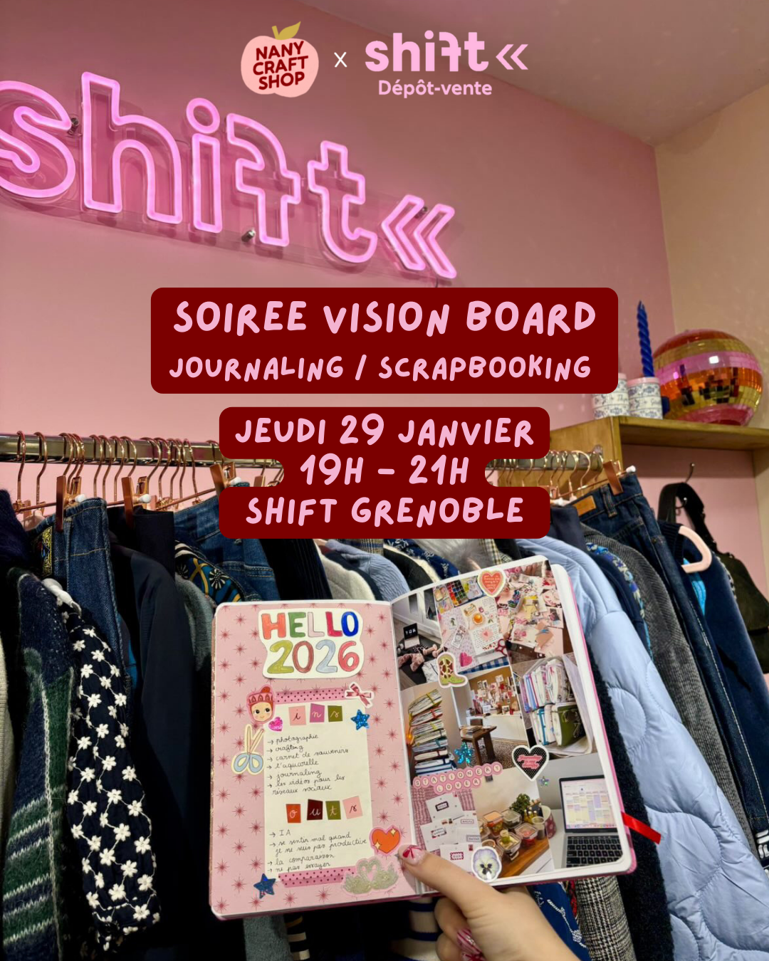 Soirée Vision Board 29.01.26- Shift Grenoble 2e date !