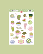 Planche stickers A5 Matcha