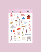 Planche stickers A5 Paris