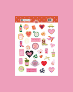 Planche stickers A5 favoris