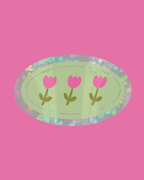 Sticker - trio de tulipes