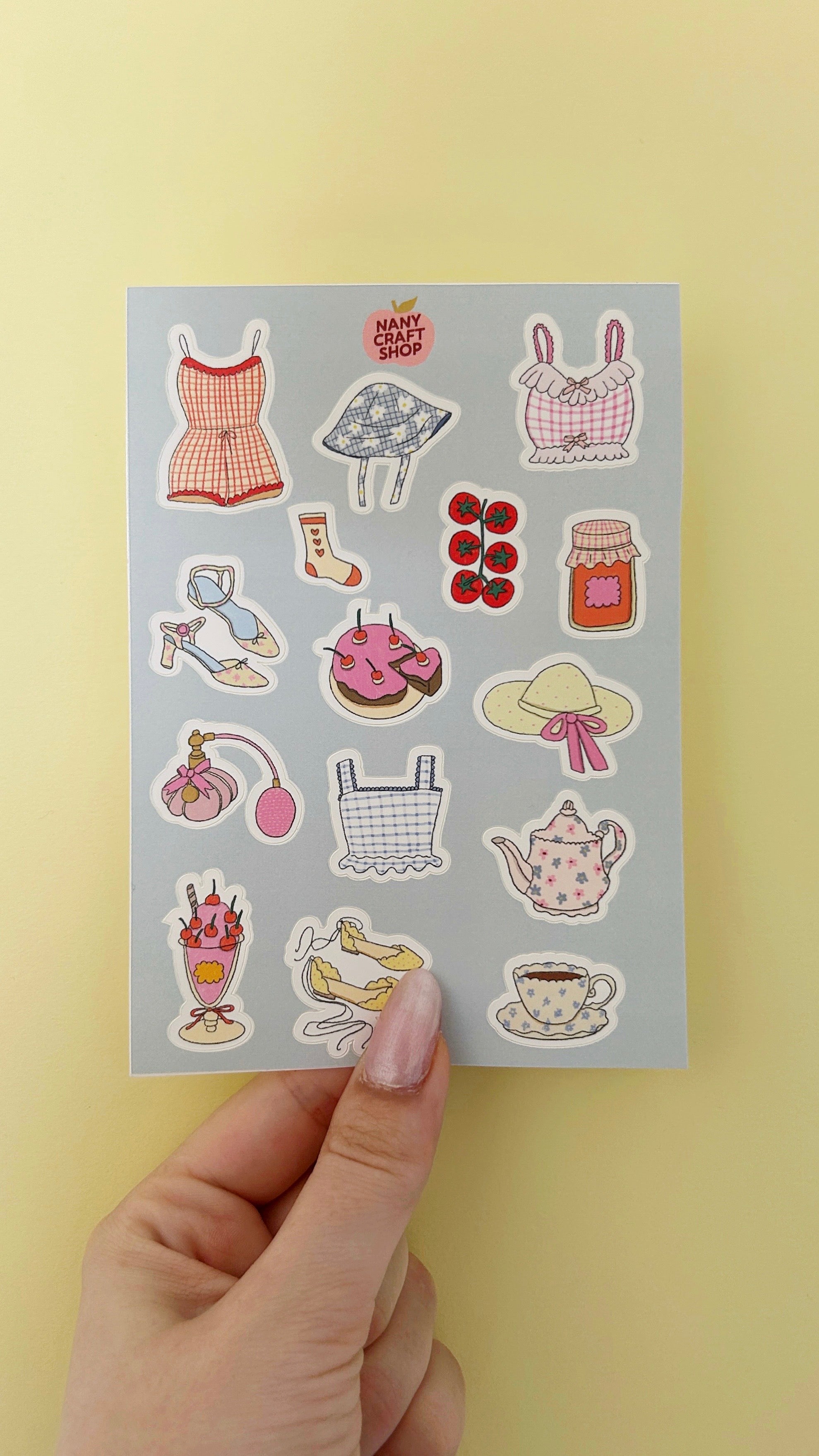 Planche stickers pic nique printemps 🌿
