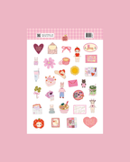 Planche de stickers A5 mini favoris V2