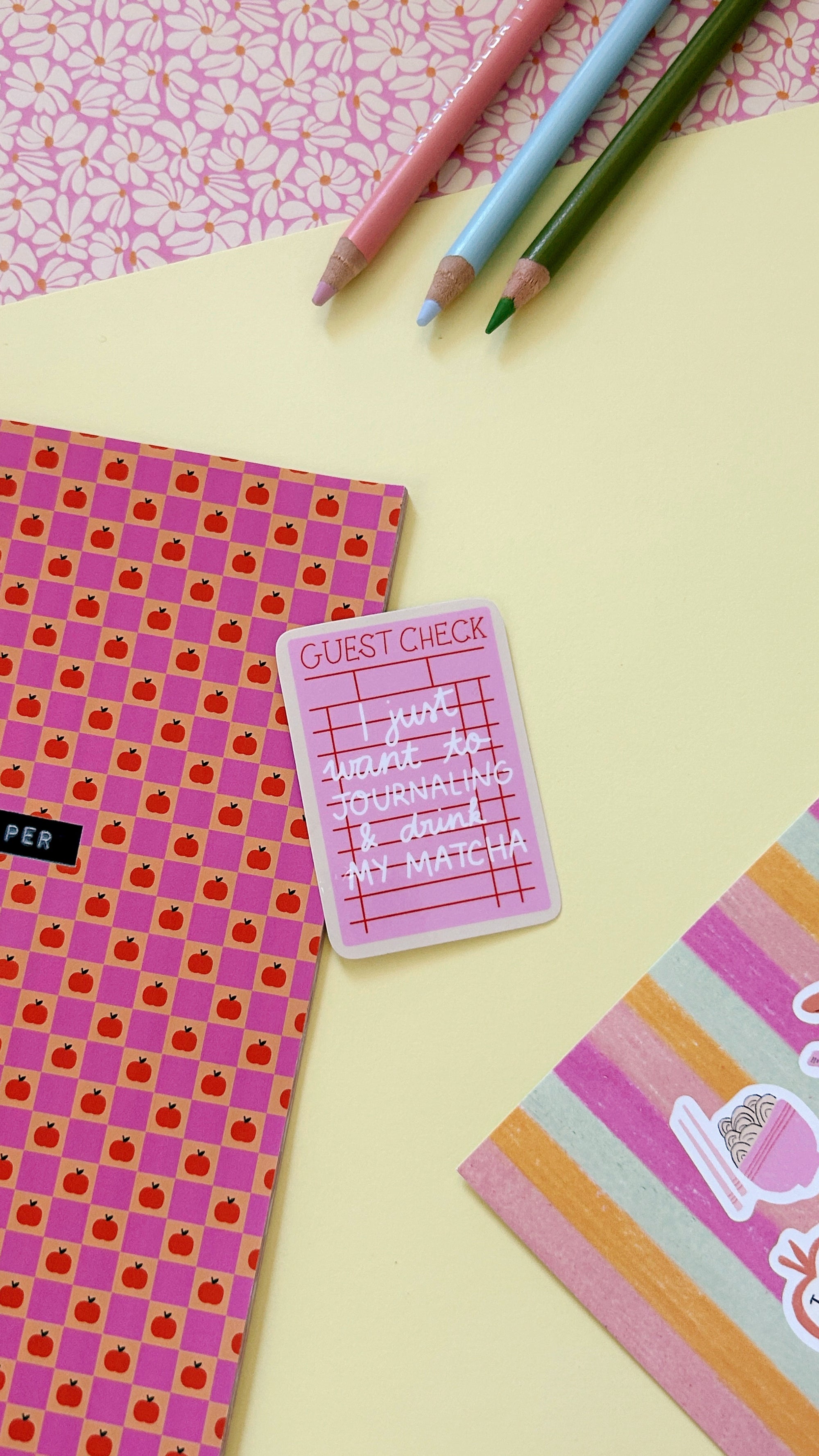 Sticker note matcha 🗒️