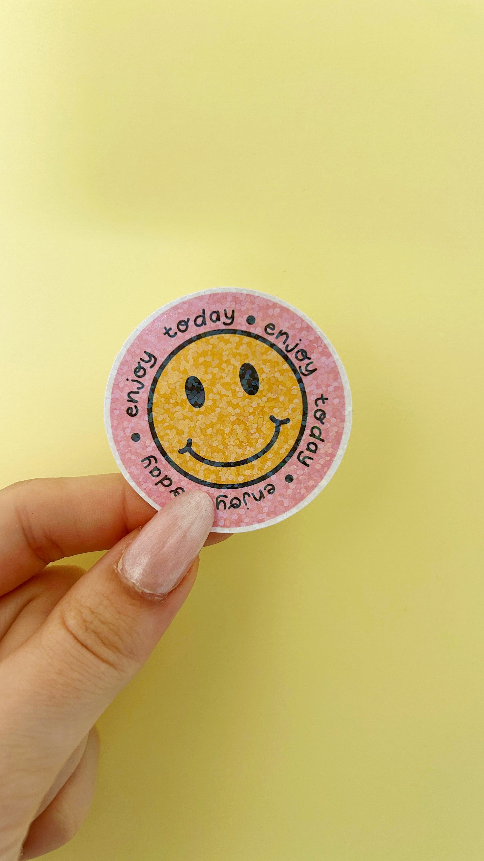 Enjoy today smiley sticker