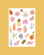 Planche stickers A5 Summer Paradise
