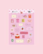 Planche stickers A5 Snail Mail