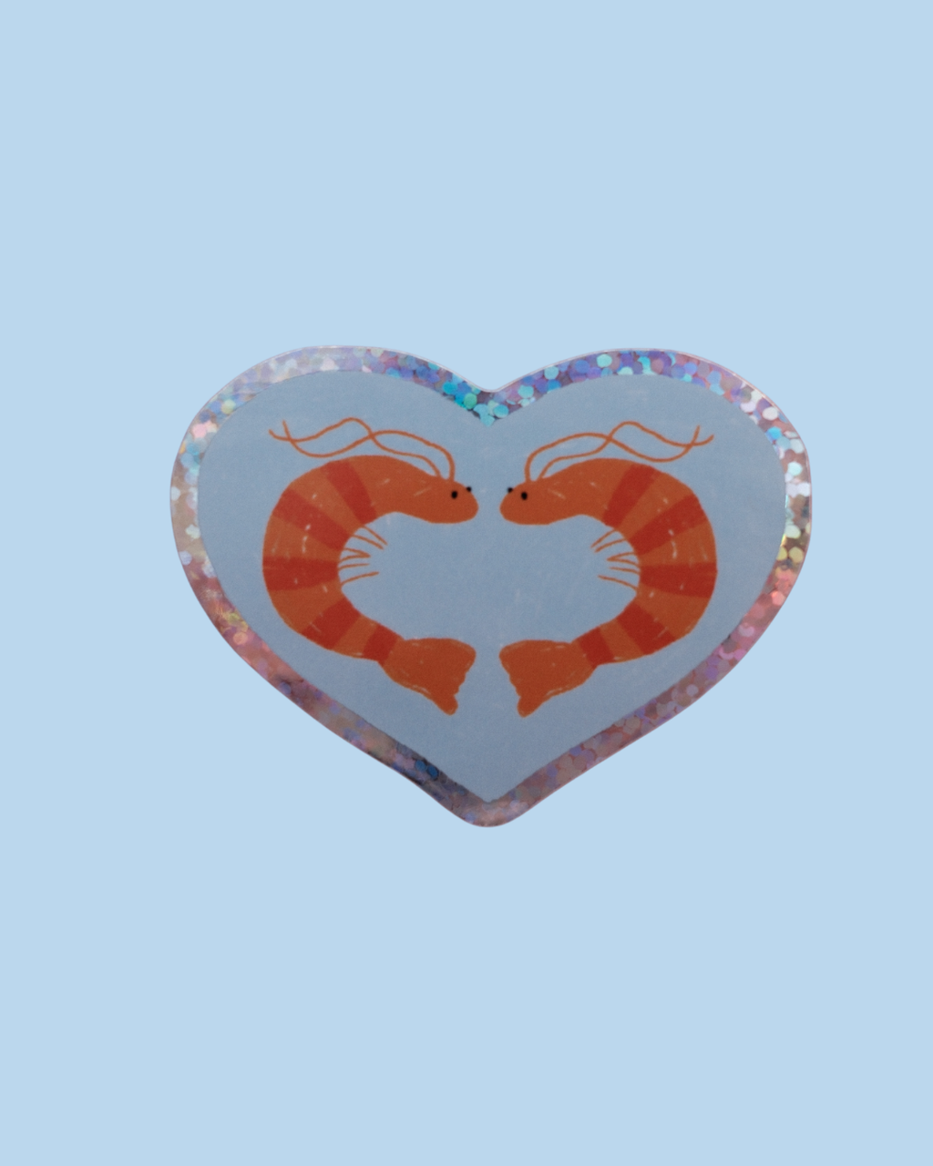 Sticker Coeur Crevettes 🦐