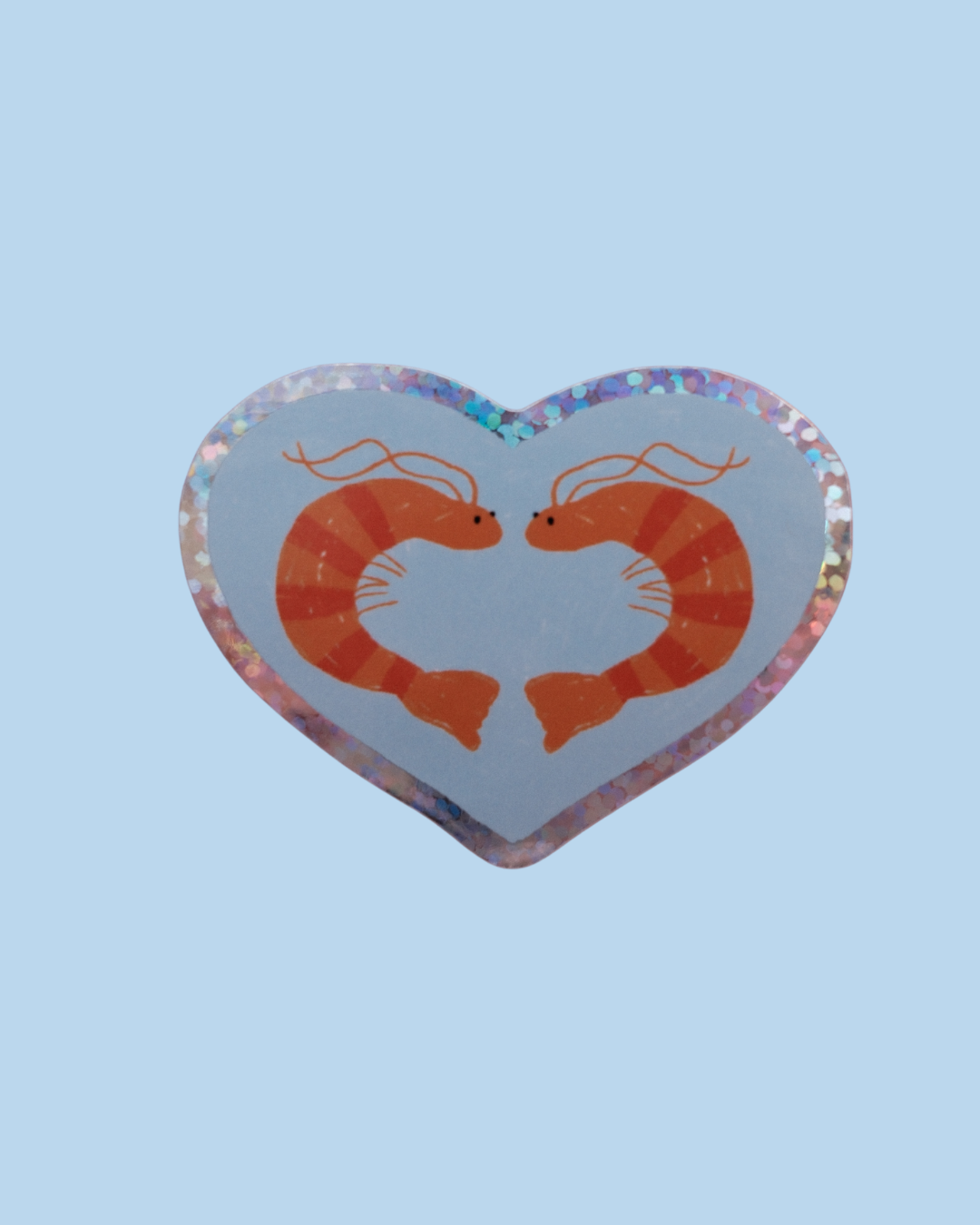 Sticker Coeur Crevettes 🦐