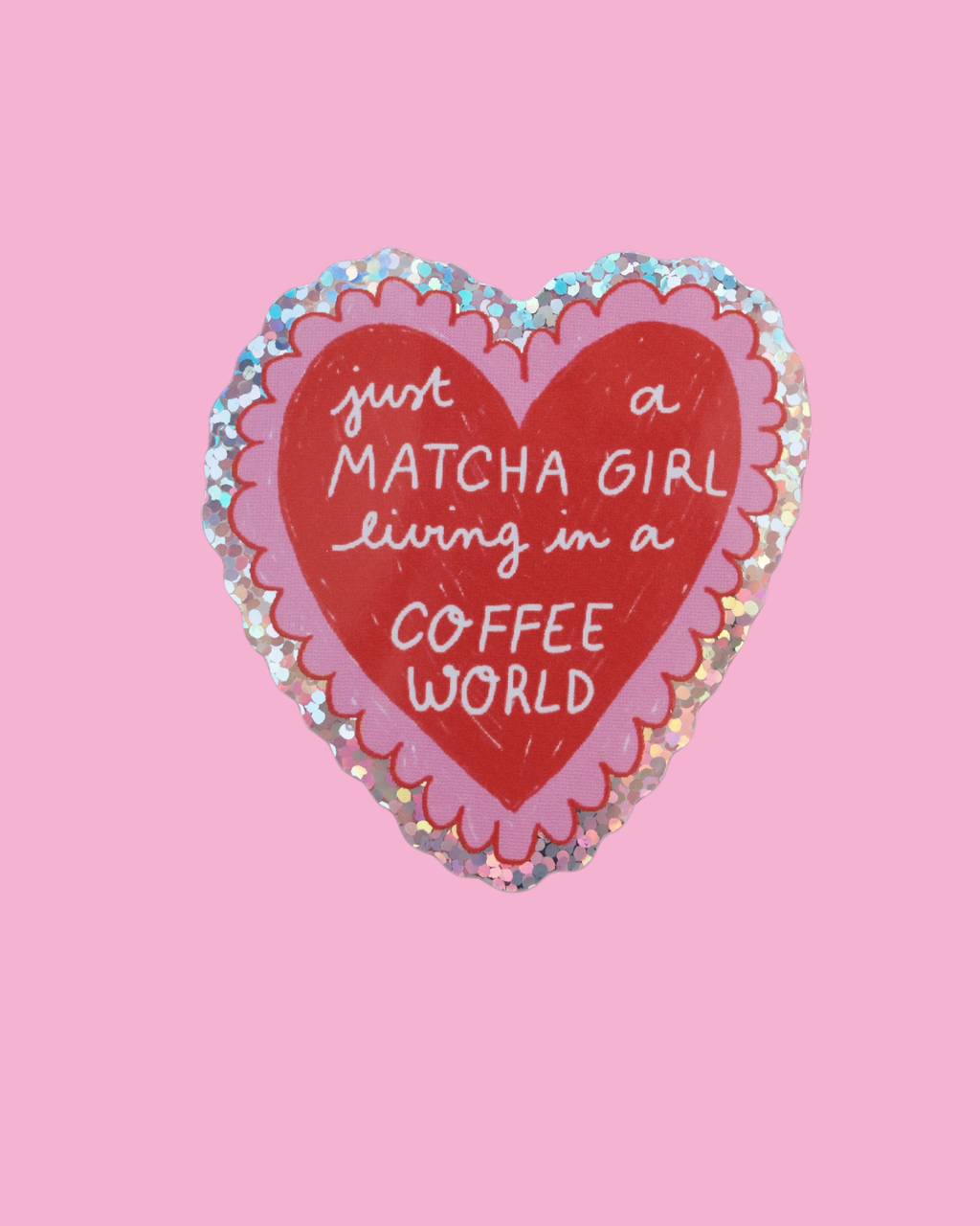 Sticker Coeur Matcha