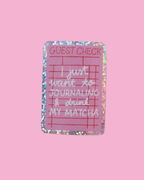 Sticker Liste Matcha
