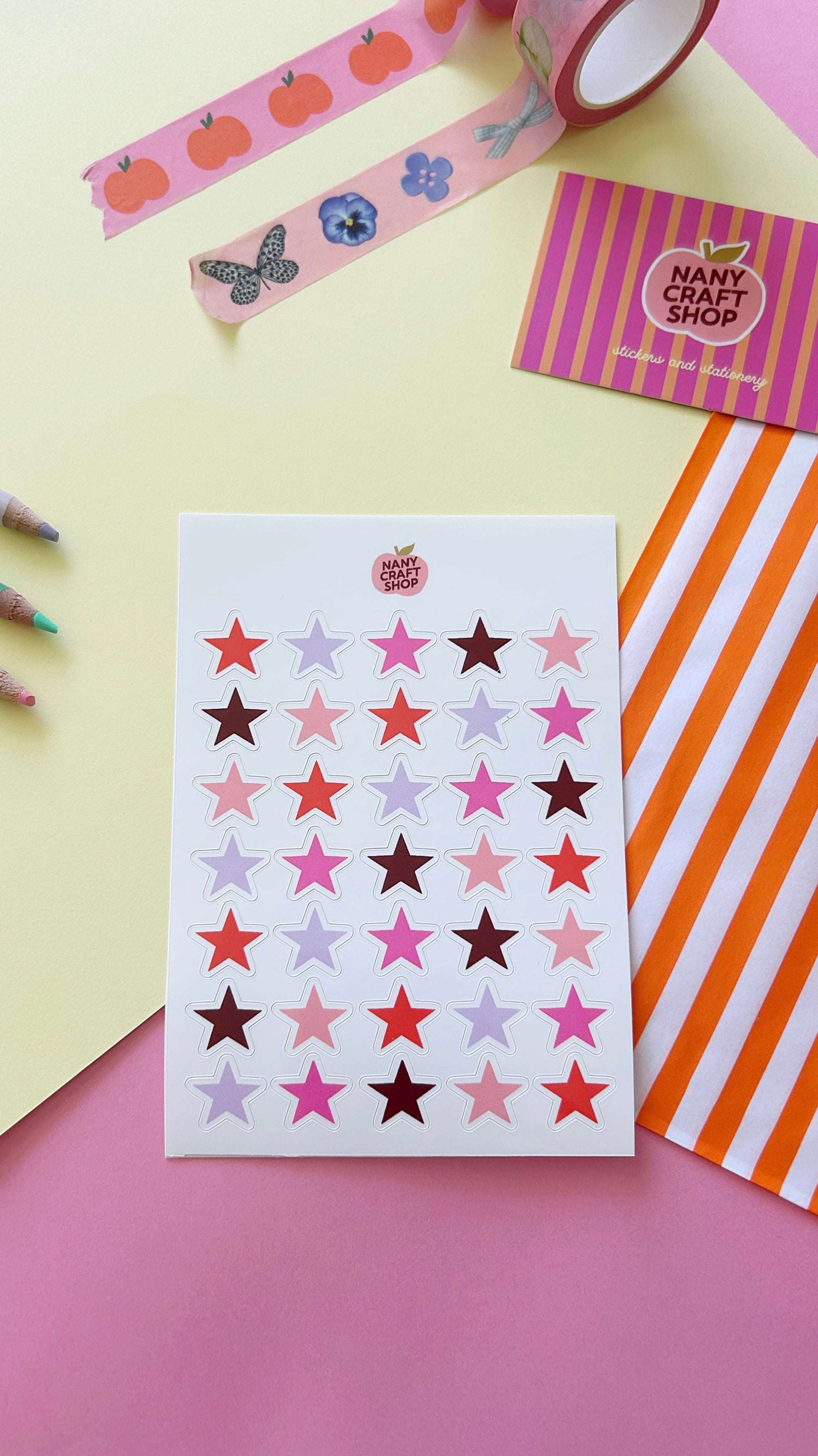 A6 Star Sticker Sheet ⭐️