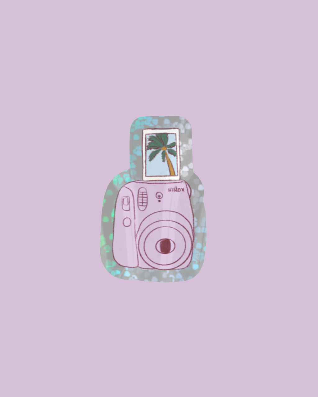 Sticker - polaroid été