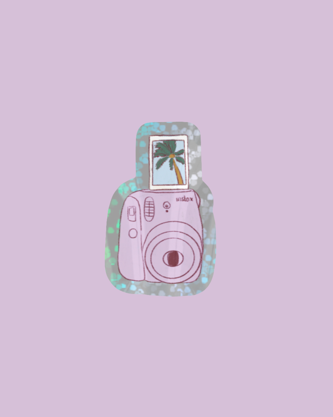 Sticker - polaroid été