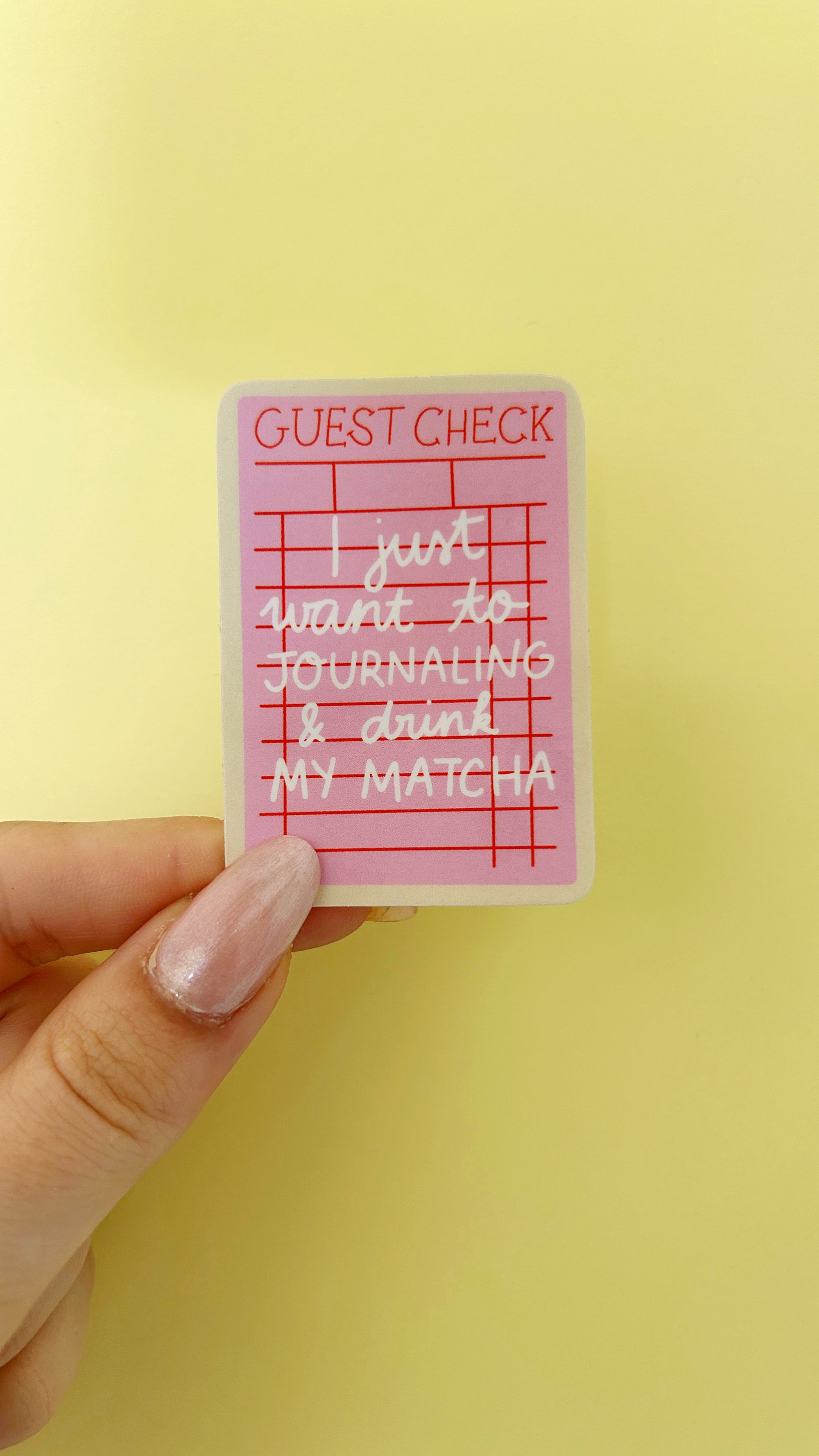 Sticker note matcha 🗒️