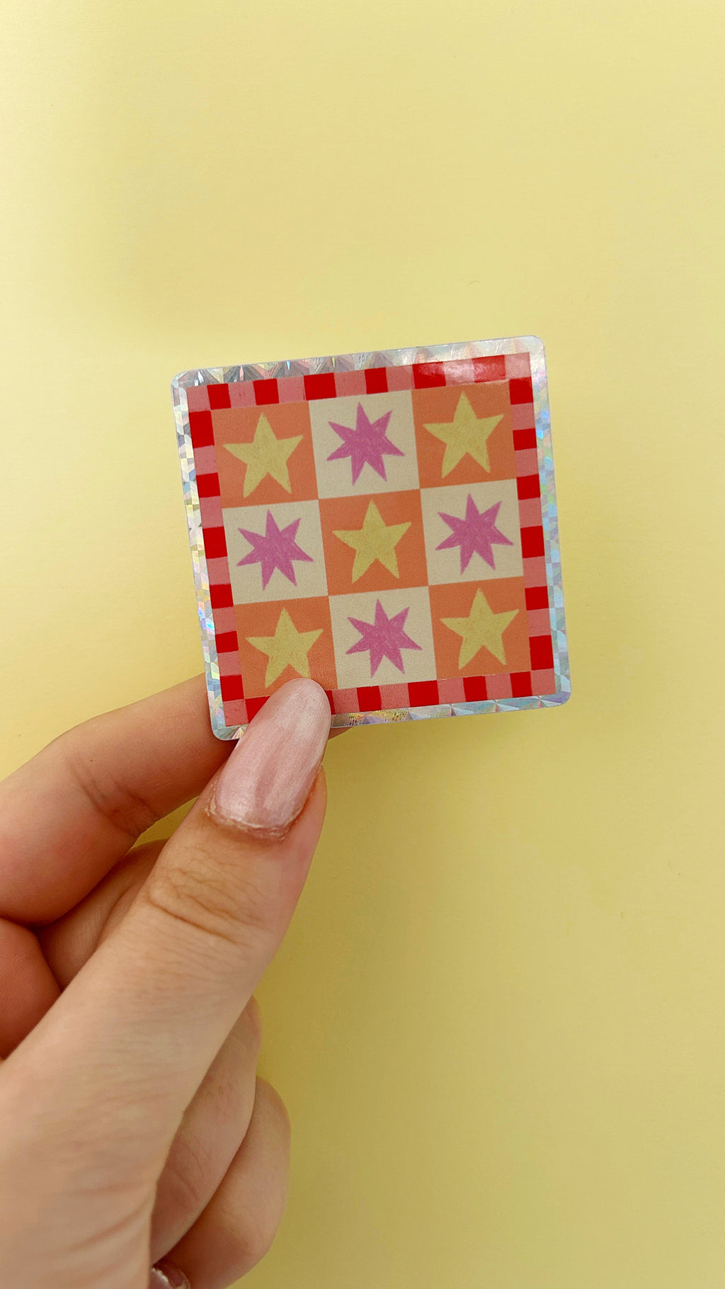 Prismatic star sticker