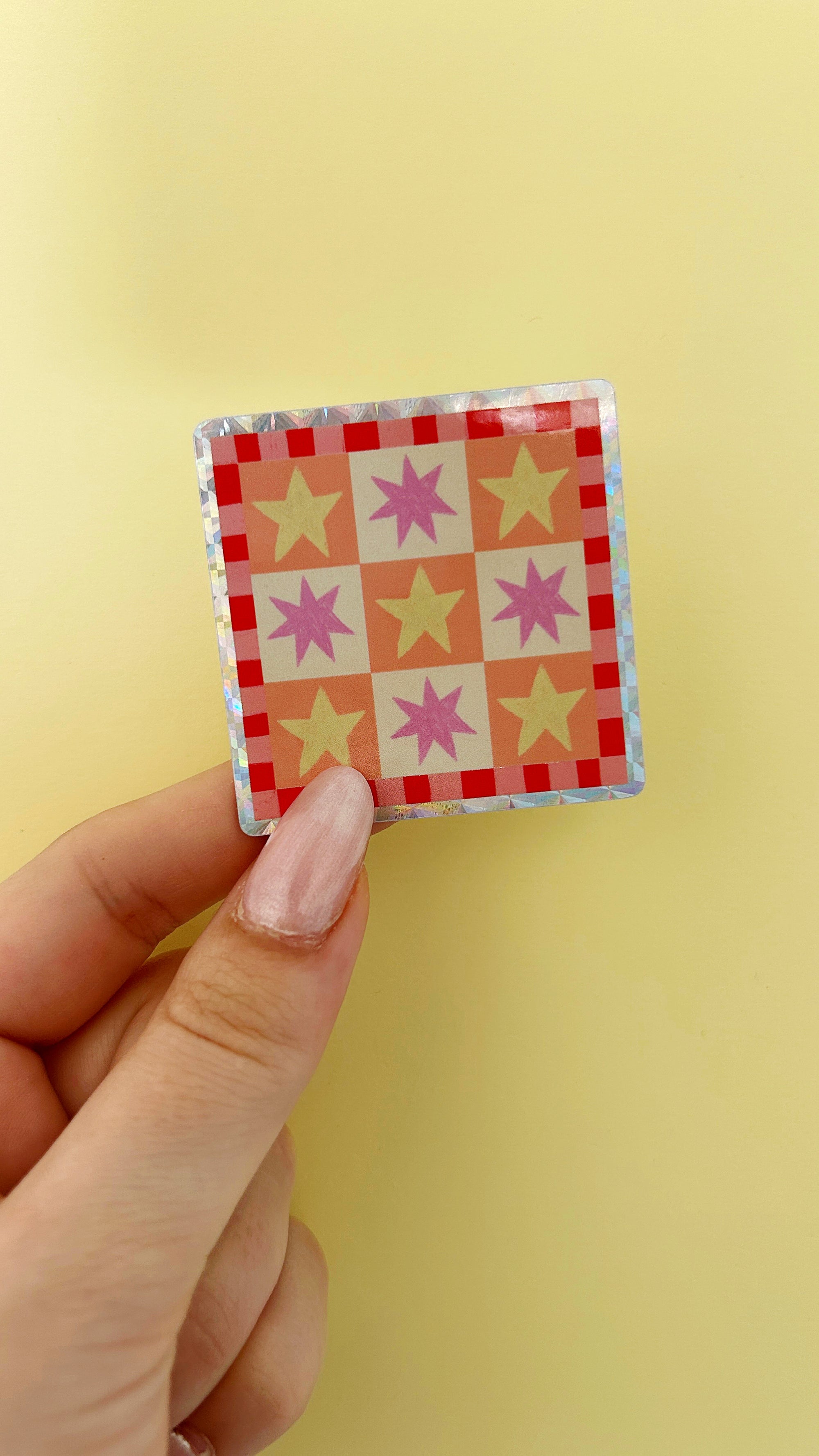 Prismatic star sticker