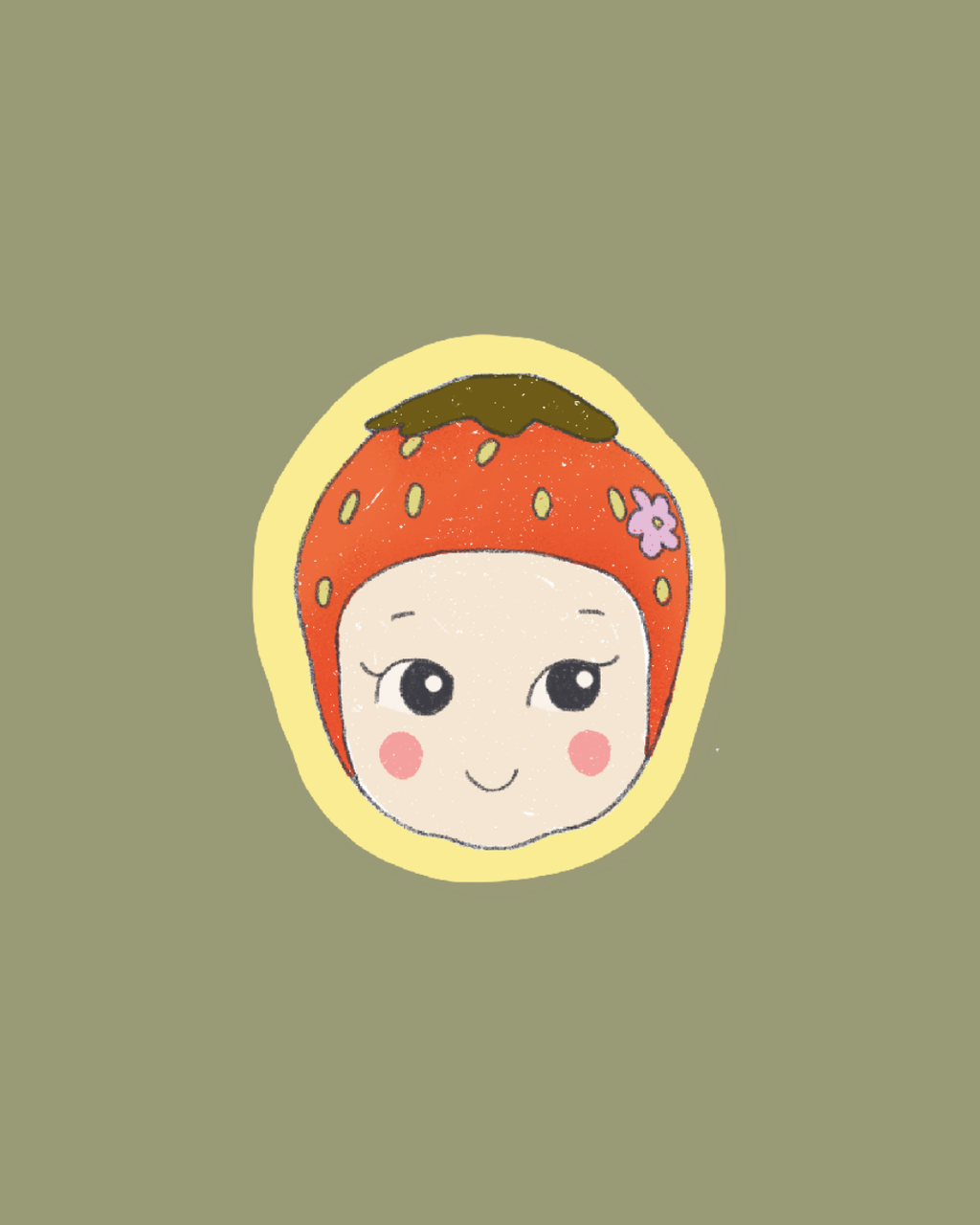 Sticker Baby Framboise