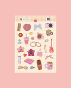 Planche stickers A5 Nostalgie
