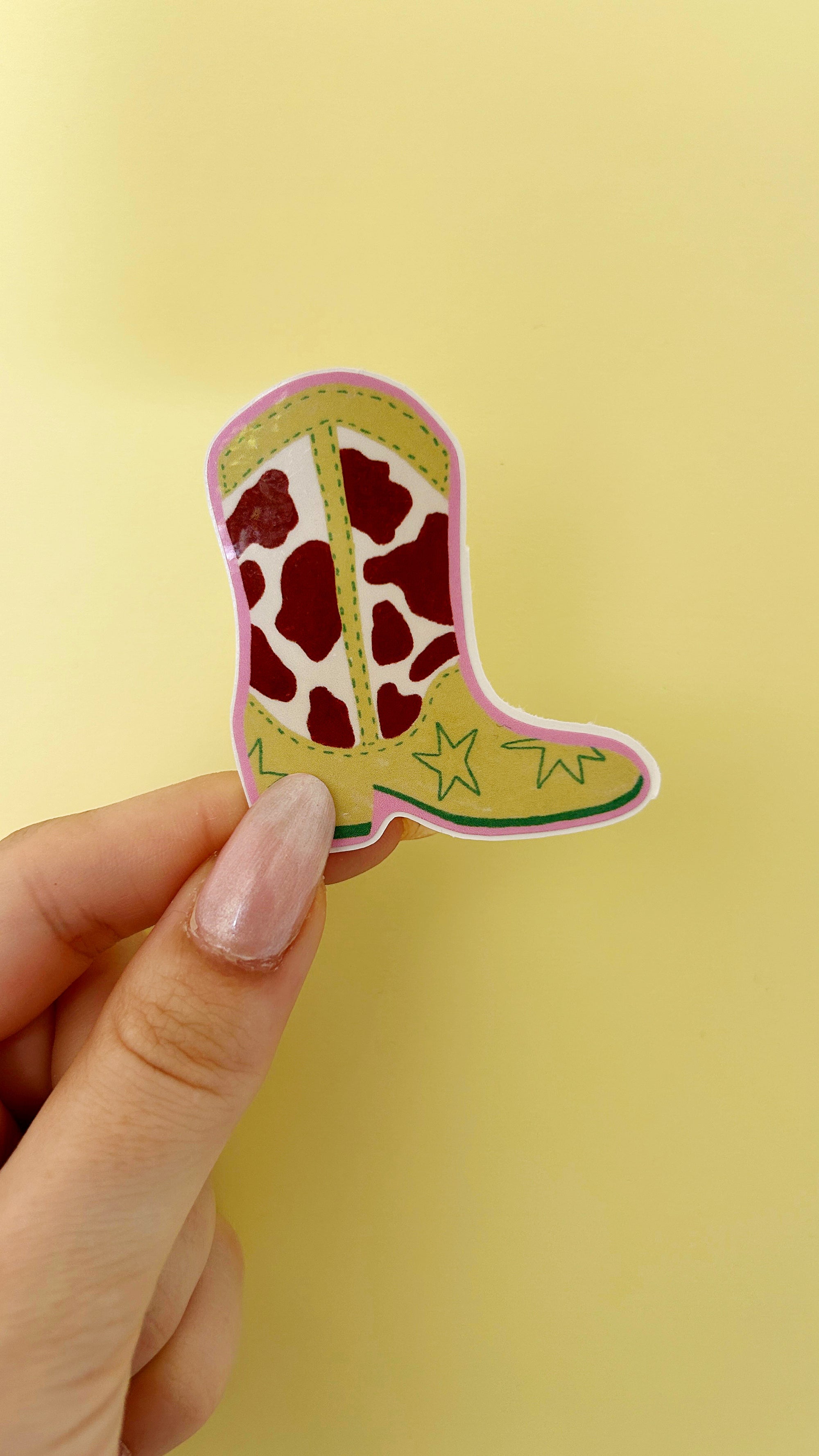 Cowboy boot sticker