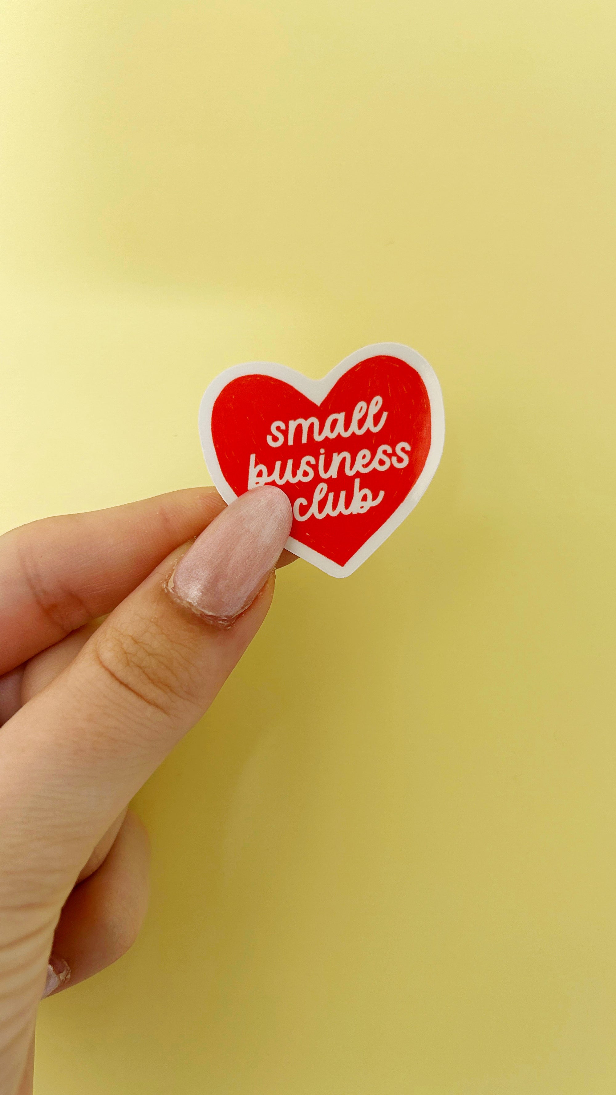 Small Business Club Transparent Sticker