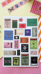 A5 matchbox sticker sheet