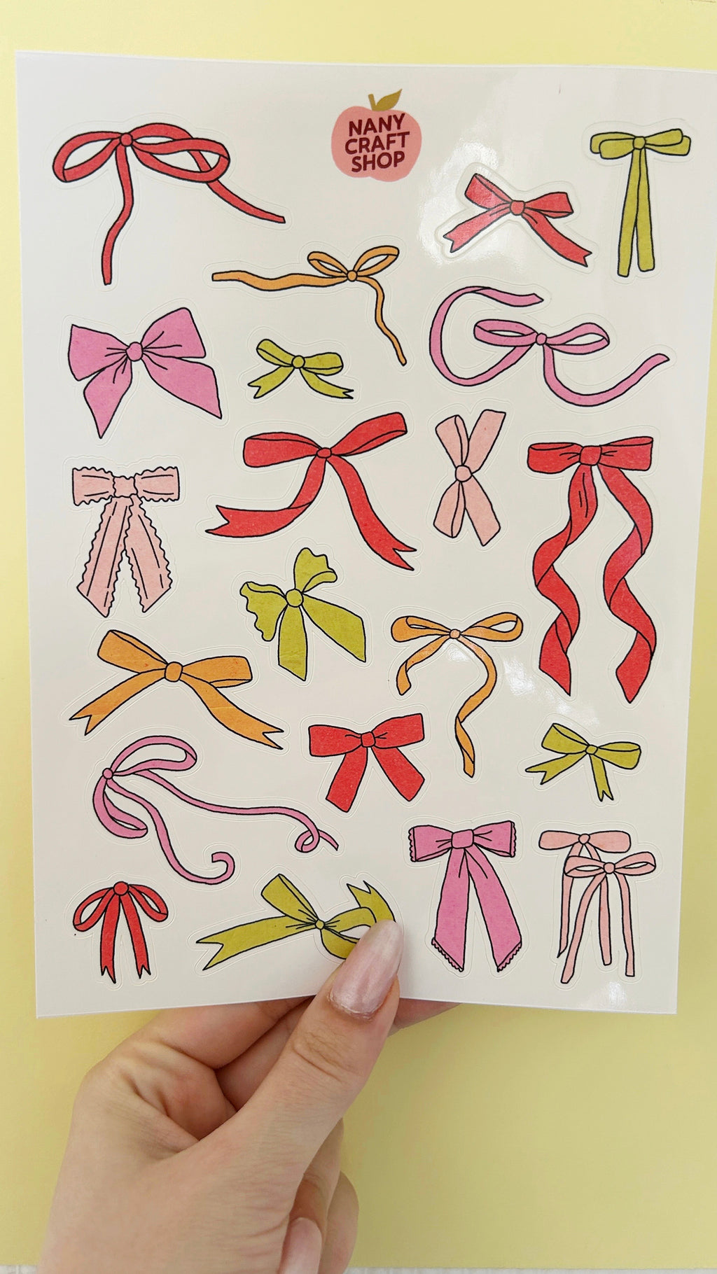A5 knot sticker sheet