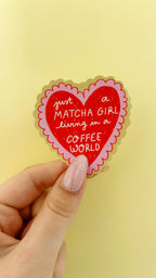Matcha-Mädchen-Aufkleber ❤️