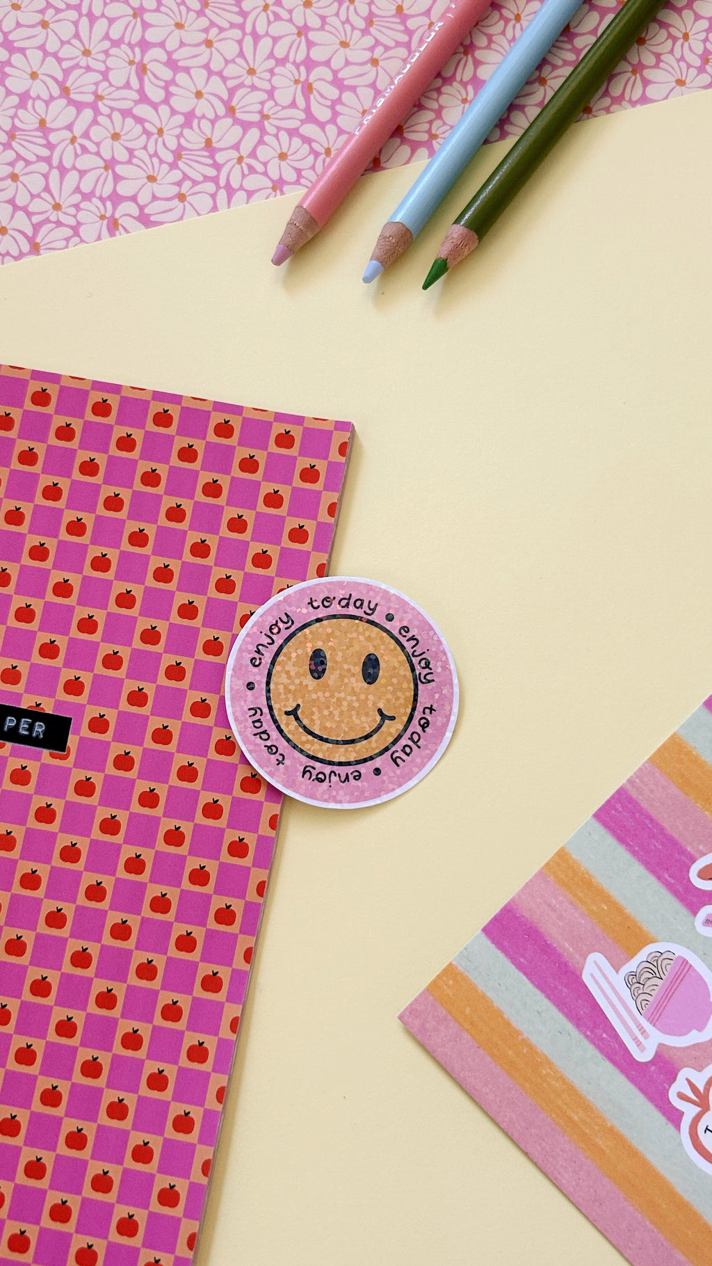 Enjoy today smiley sticker