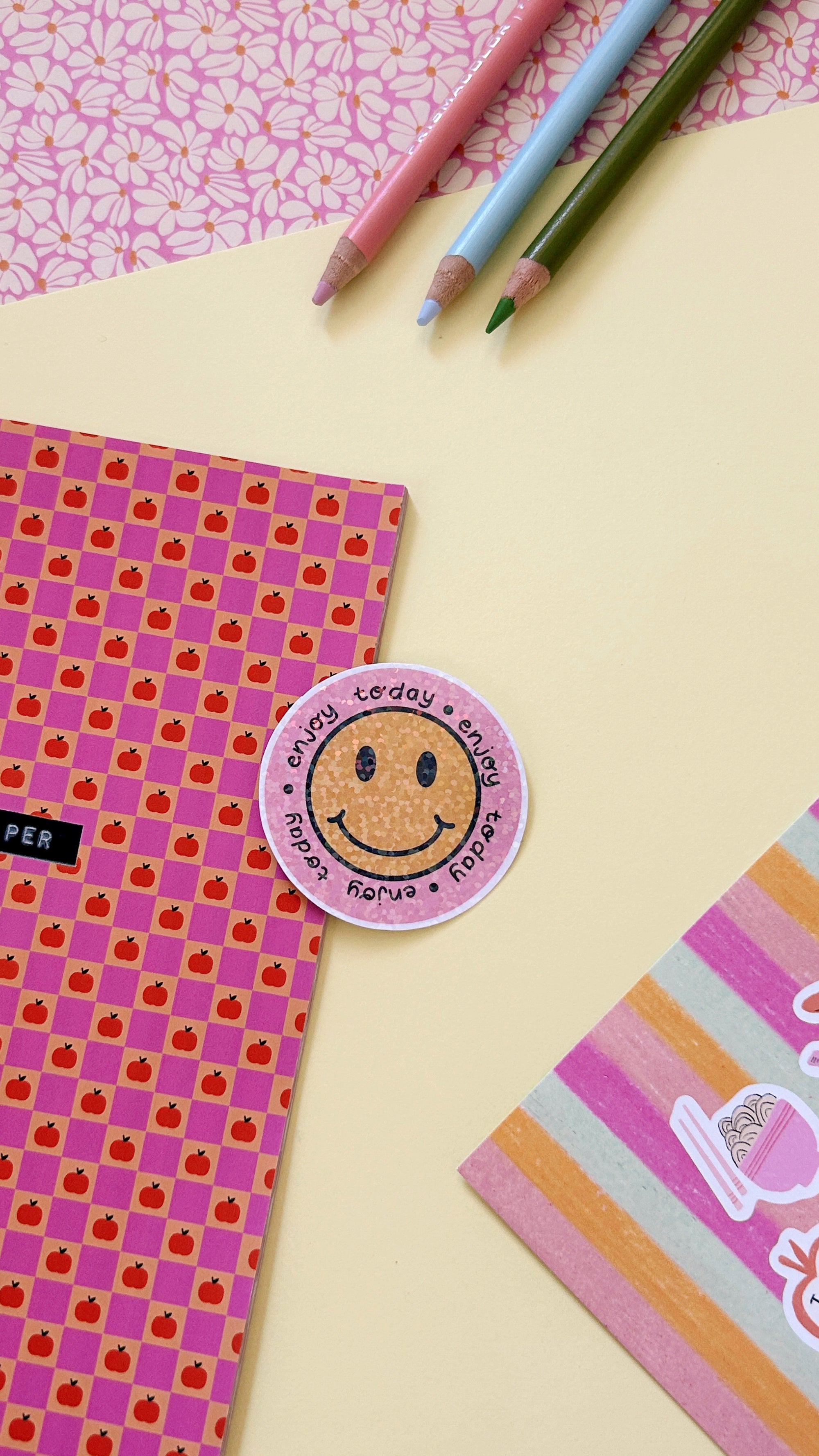 Enjoy today smiley sticker