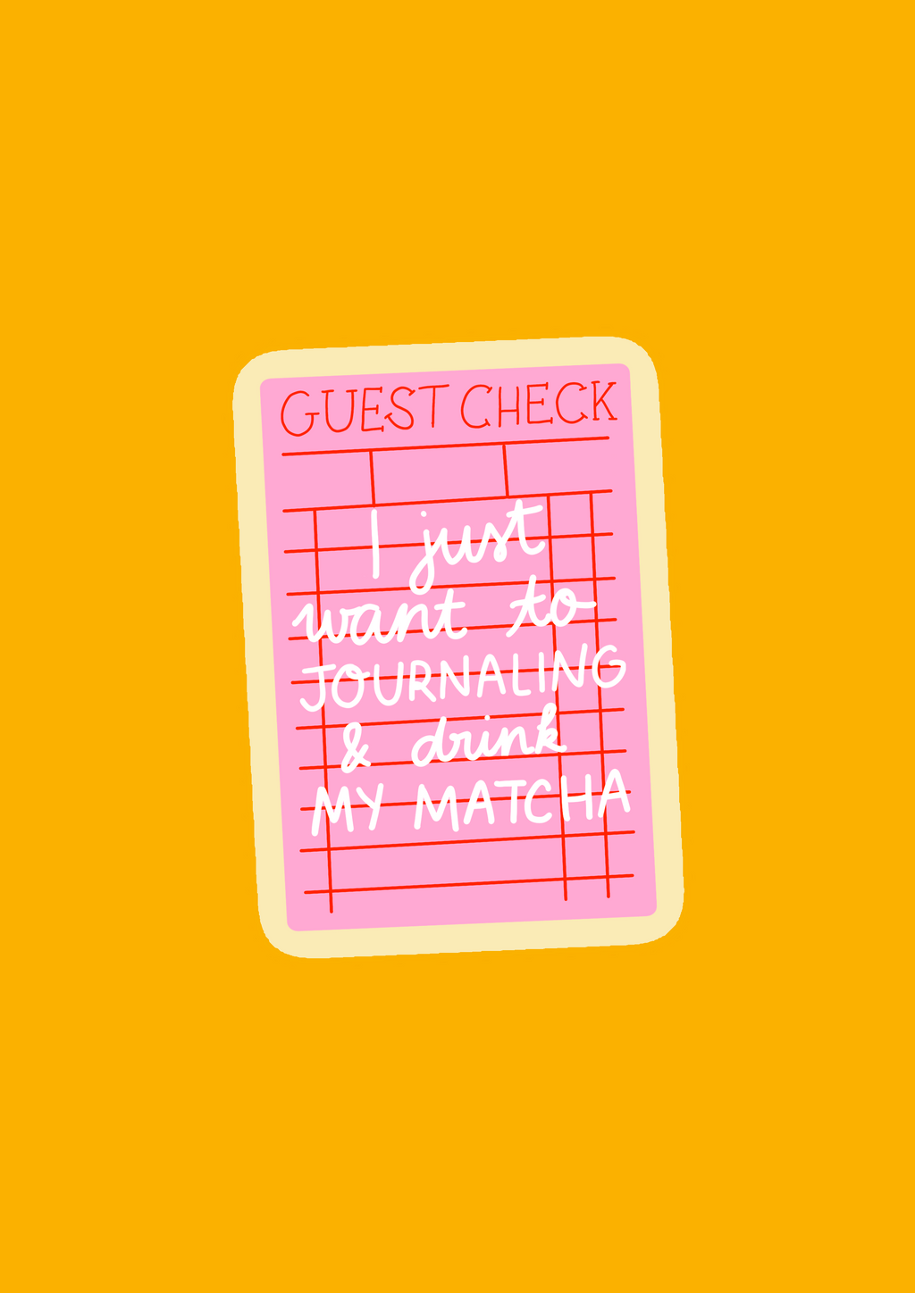 Sticker note matcha 🗒️