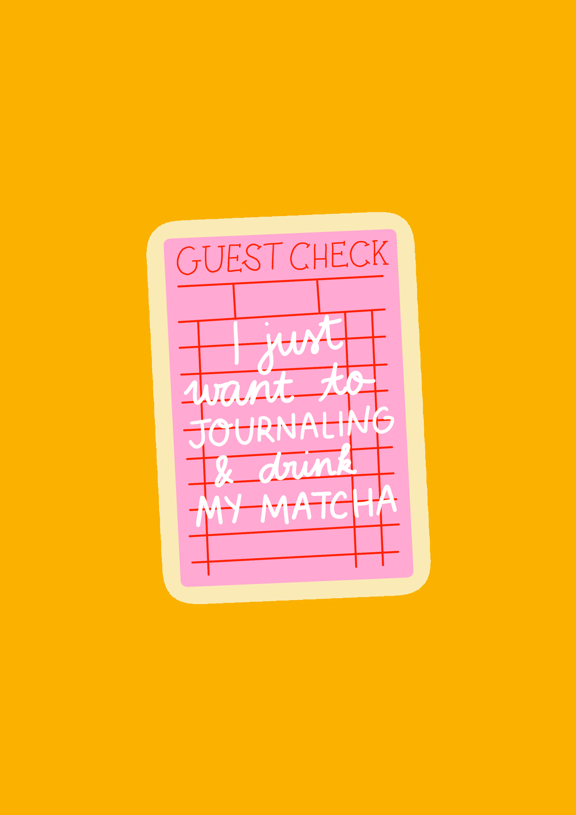 Sticker note matcha 🗒️