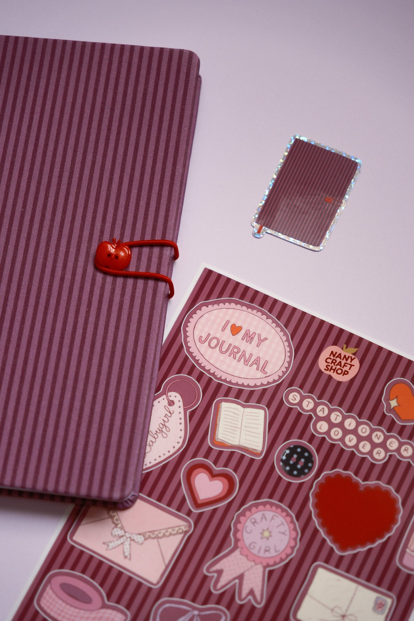 My Junk Journal Berry Stripes