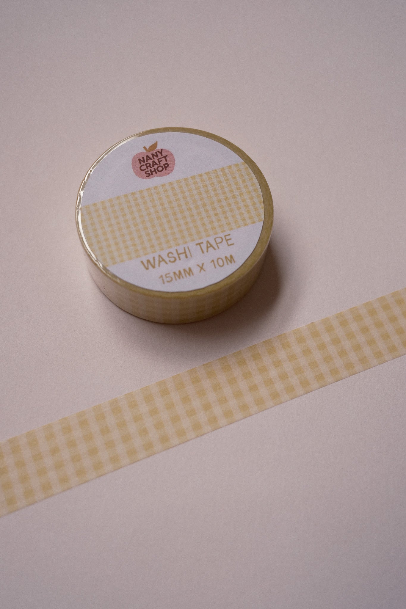 Washi Tape - vichy jaune