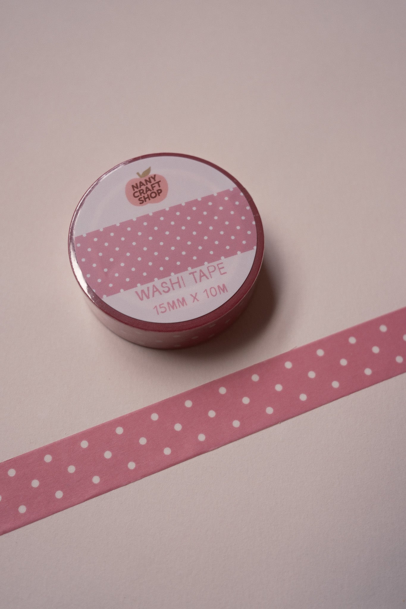 Washi Tape - polka dot rose