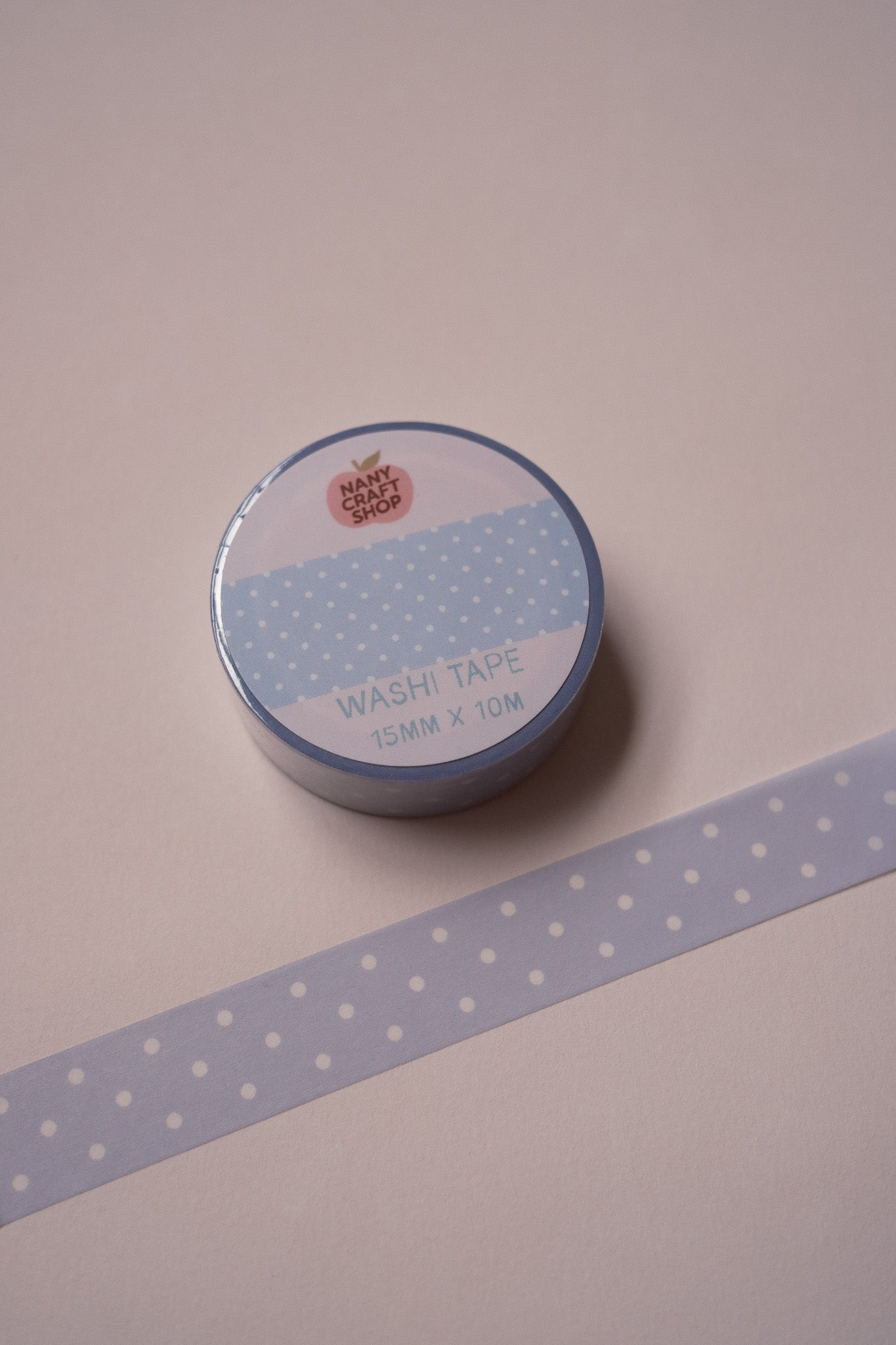 Washi Tape - polka dot bleu ciel