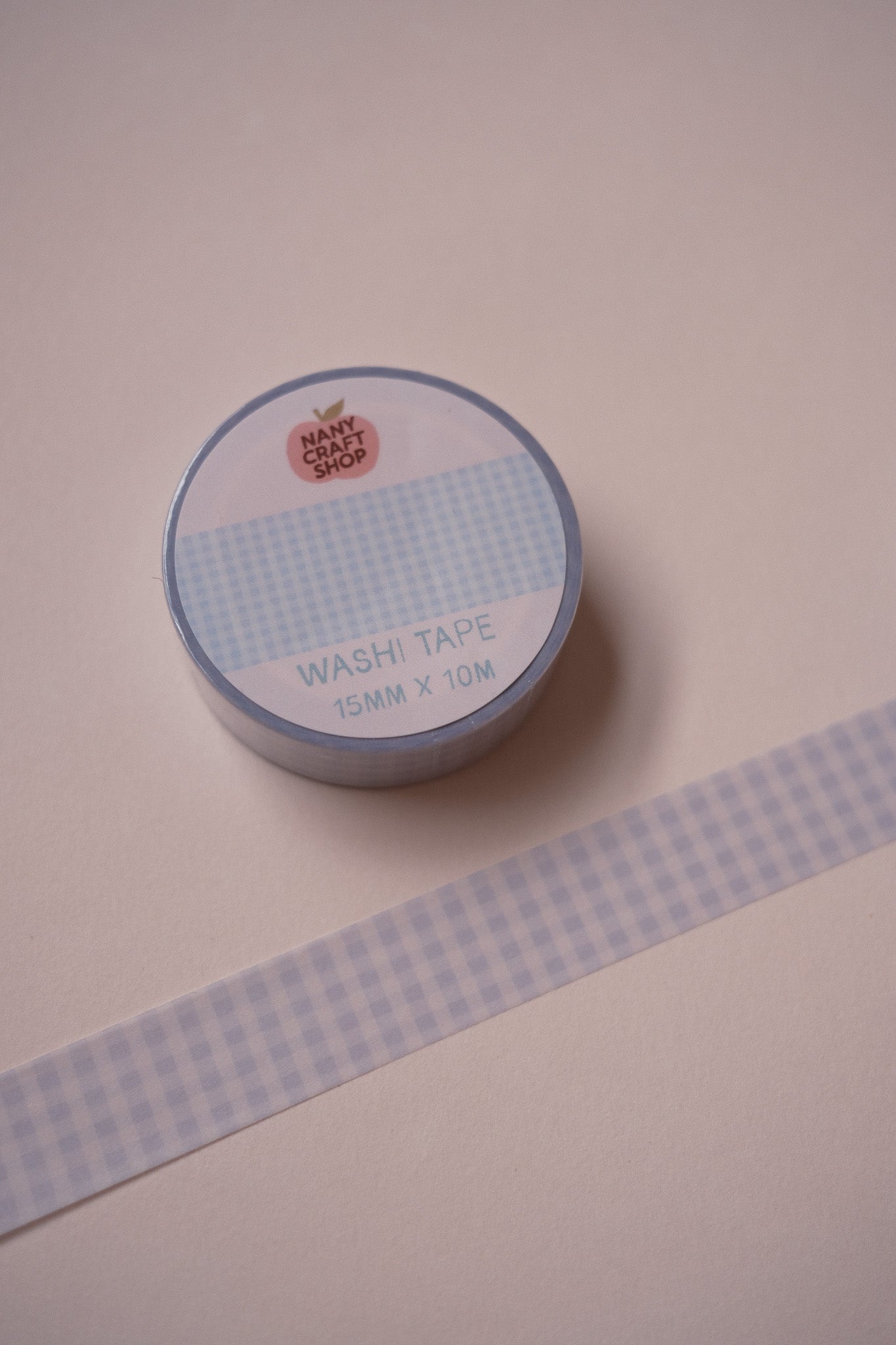 Washi Tape - vichy bleu