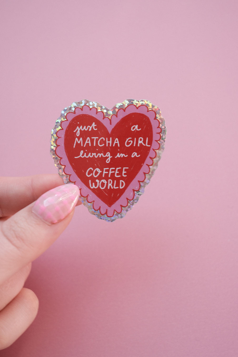 Sticker Coeur Matcha