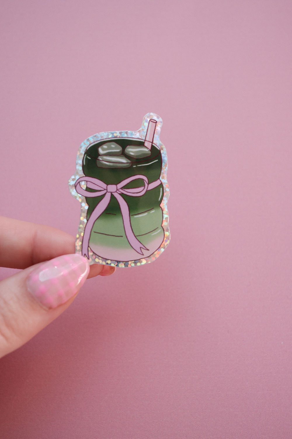 Sticker Tasse de Matcha noeud