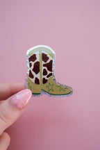 Sticker Botte Cowgirl Vache