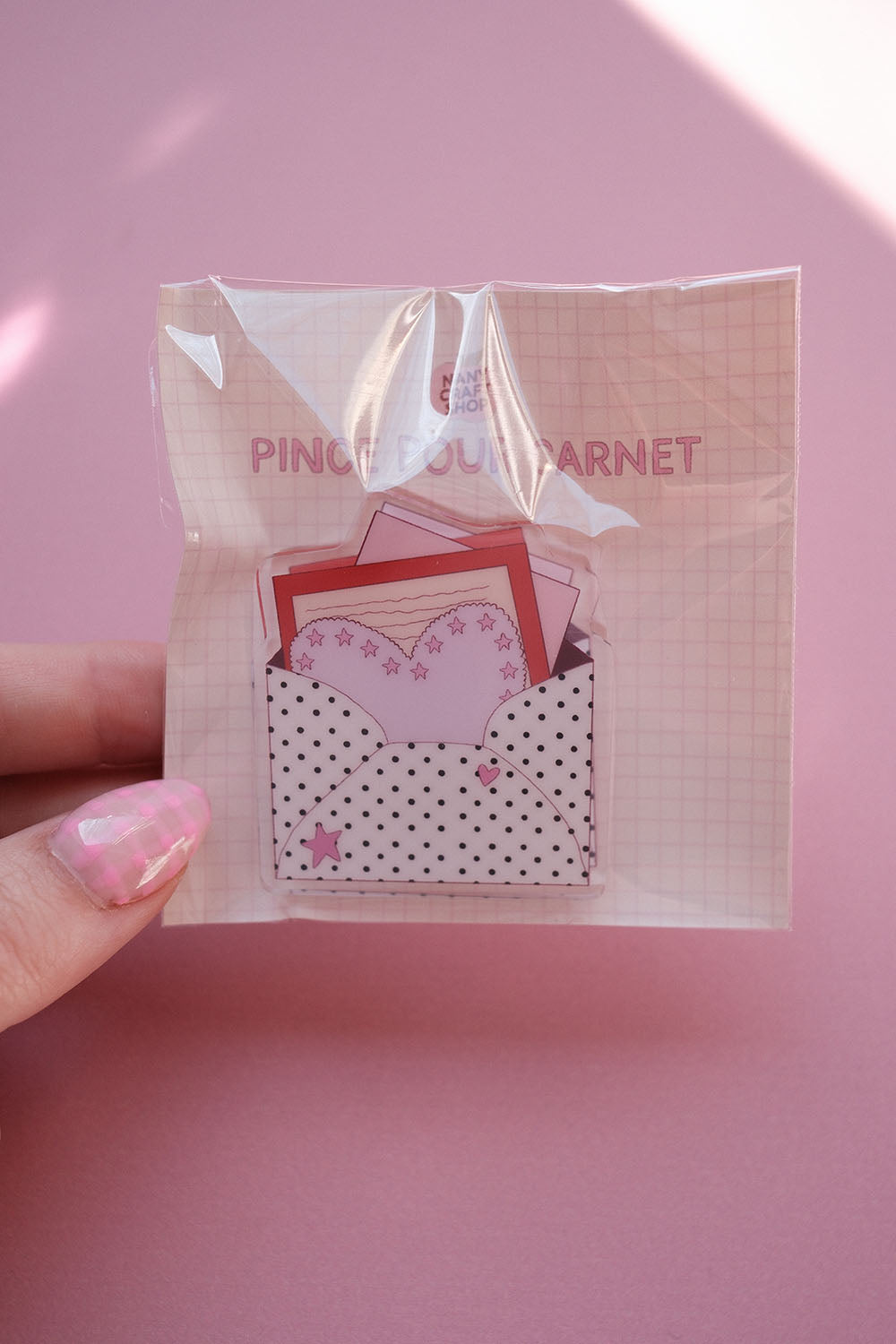 Pince pour carnet - lettres 💌