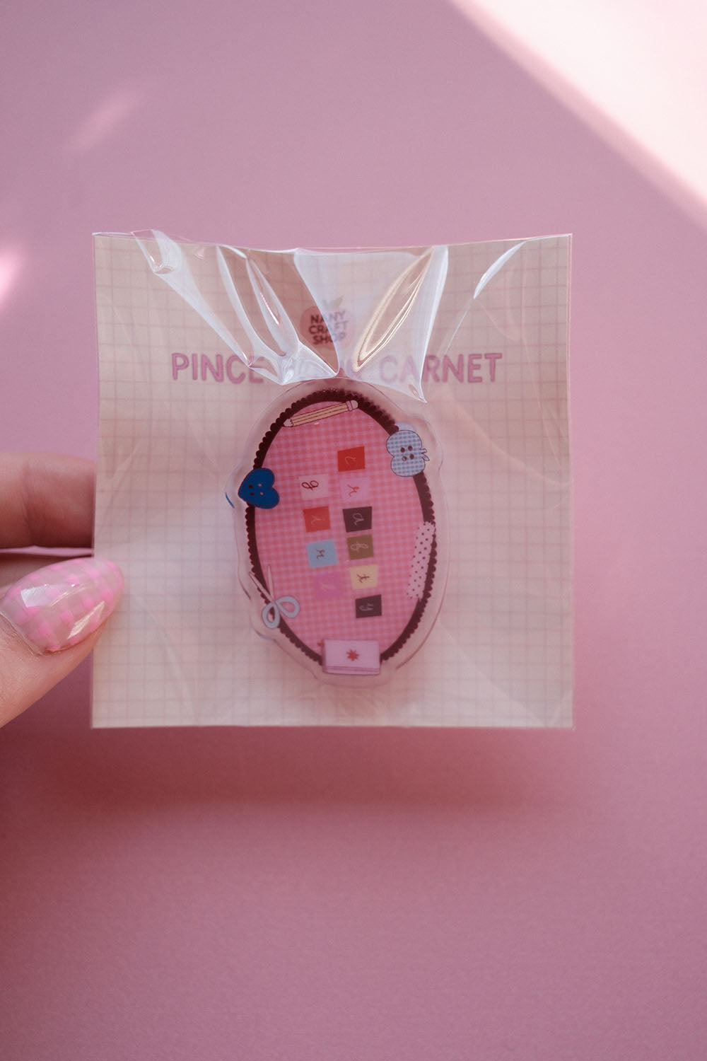 Pince pour carnet - crafty girl