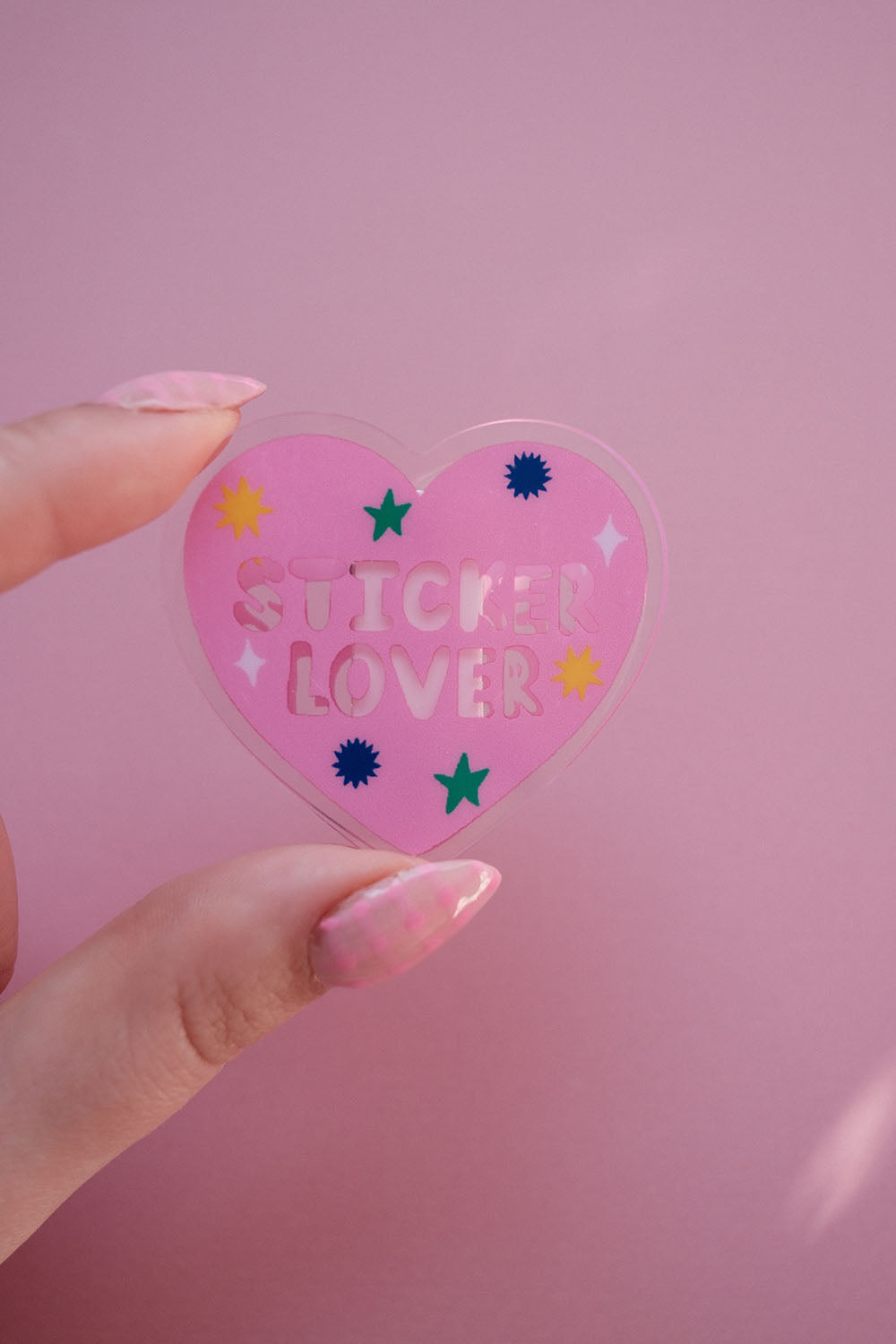 Pince pour carnet - sticker lover 🩷