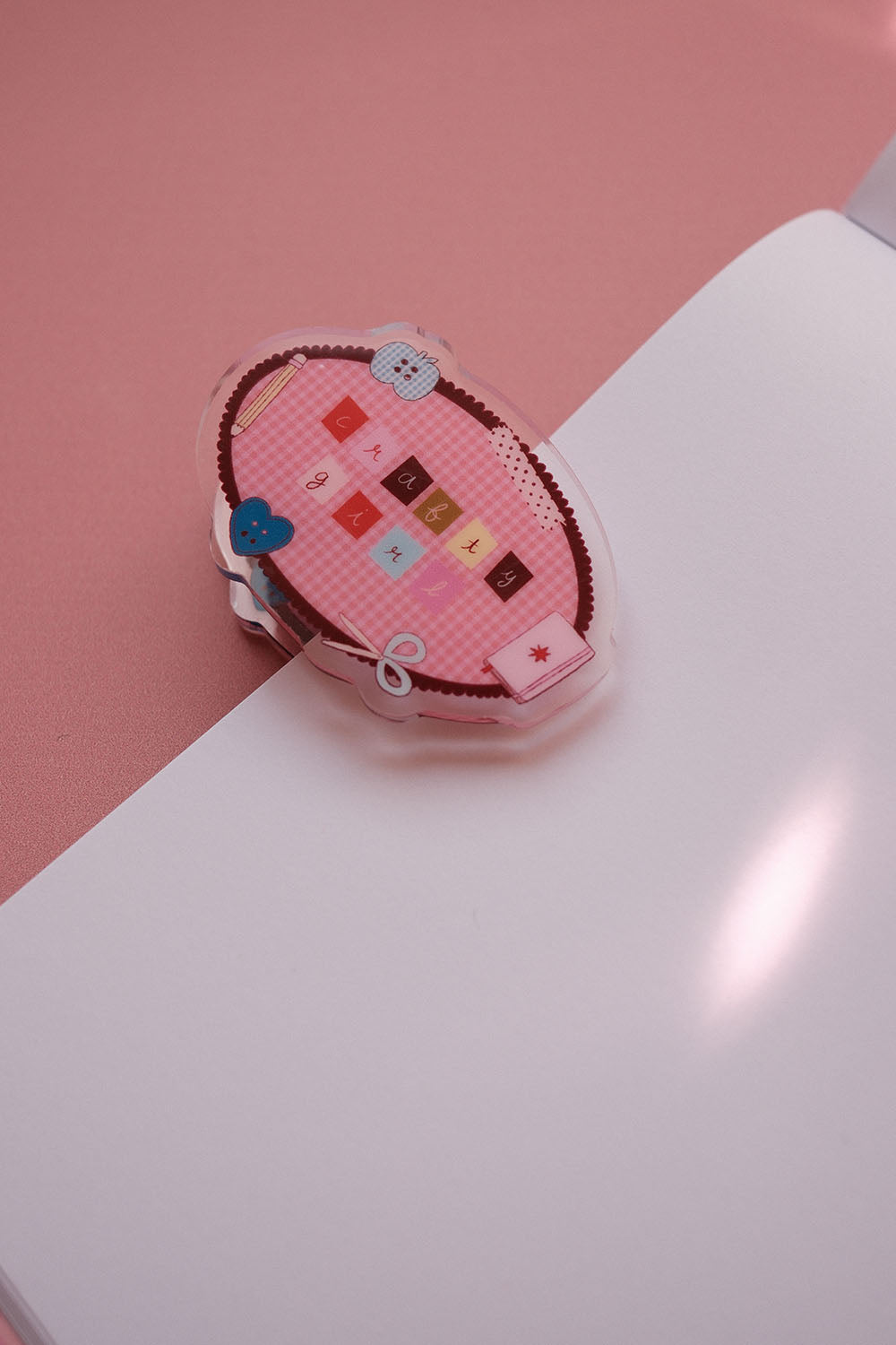 Pince pour carnet - crafty girl