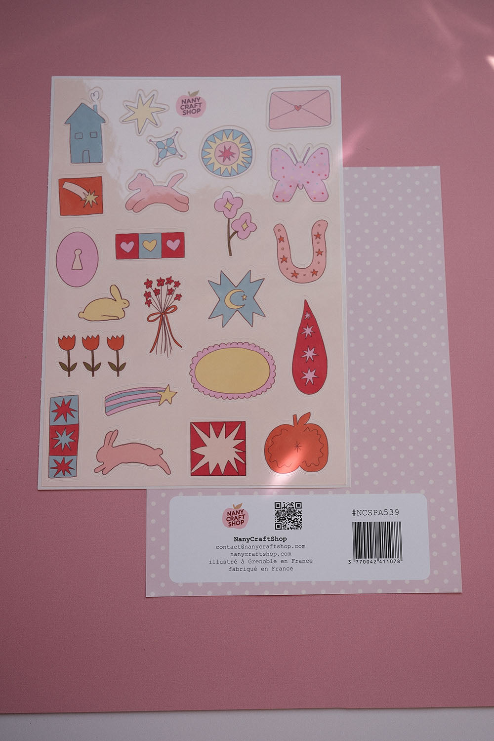 Planche stickers Chance A5 🍀