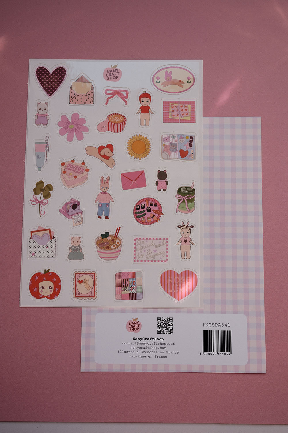 Planche de stickers mini favoris V2 A5