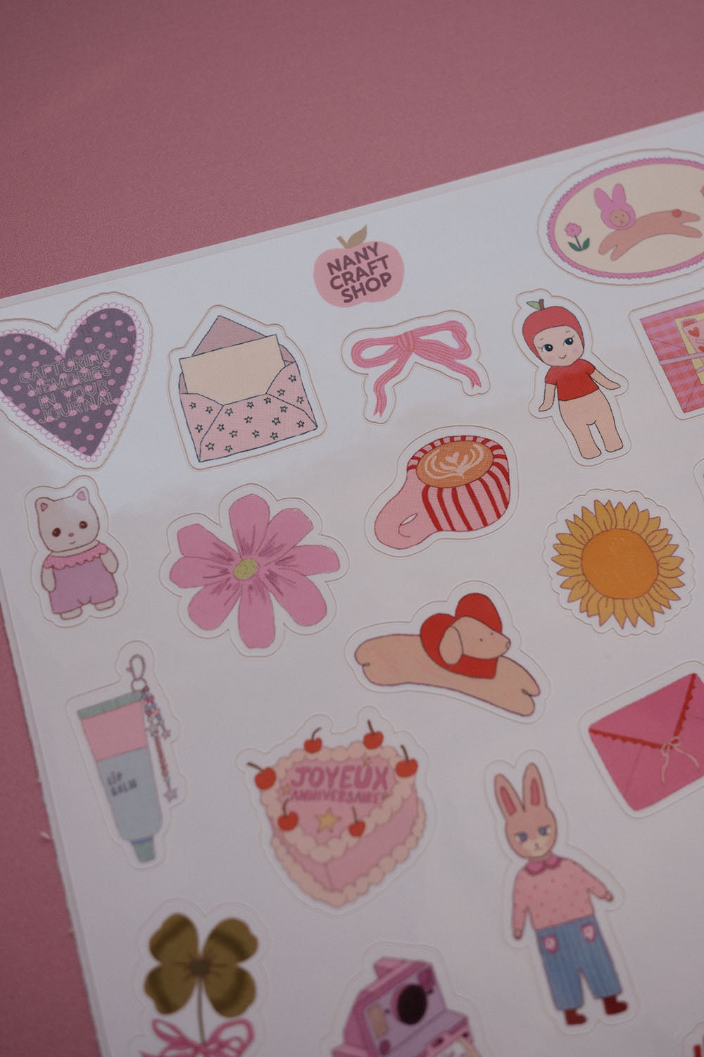 Planche de stickers mini favoris V2 A5