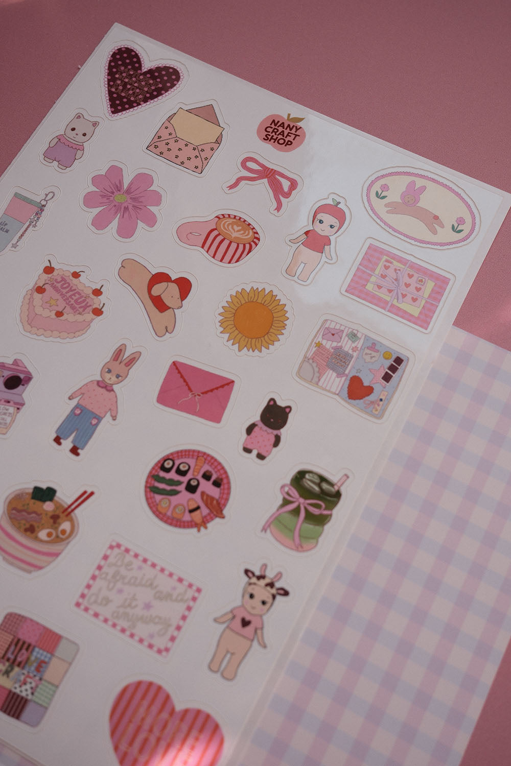 Planche de stickers mini favoris V2 A5