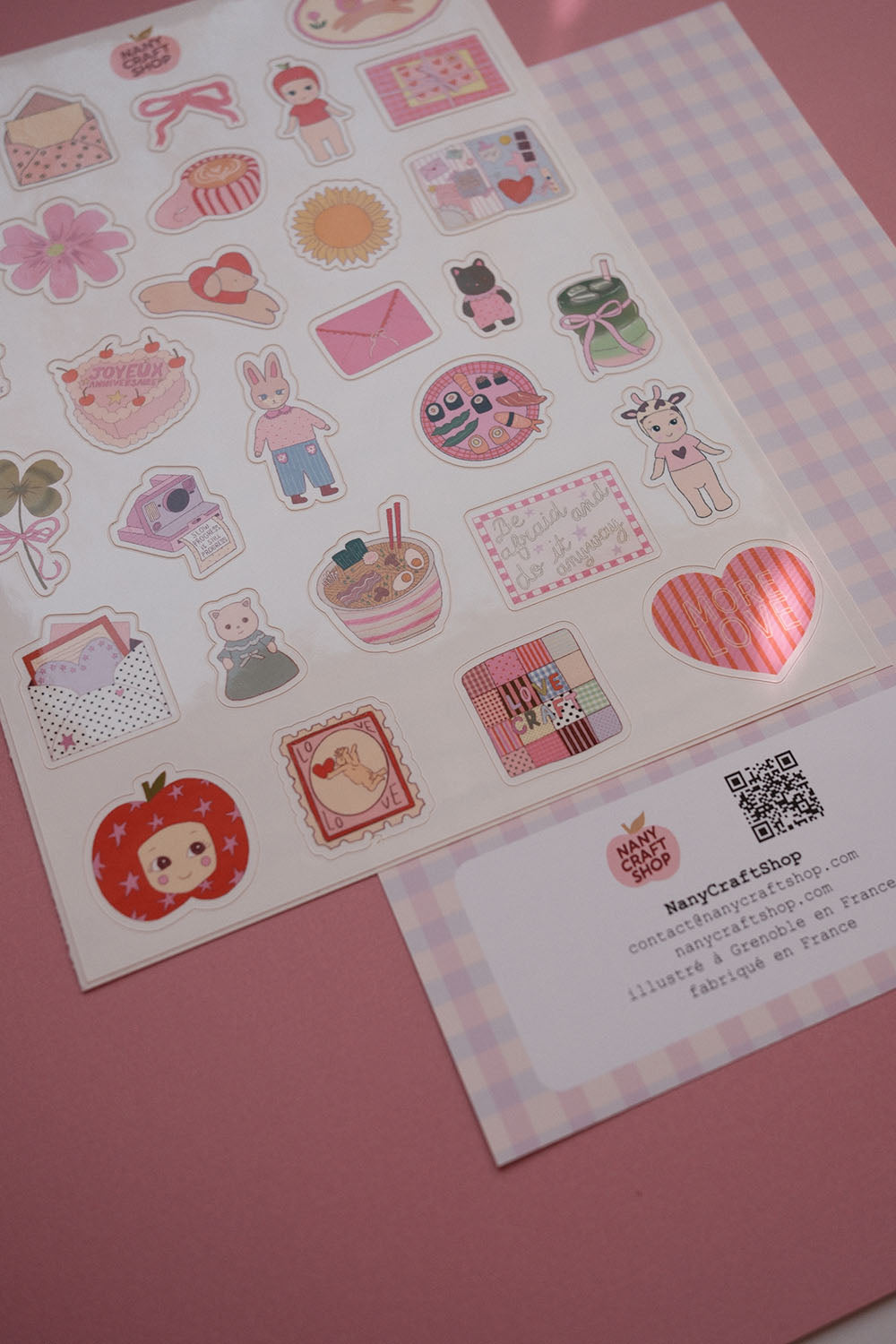 Planche de stickers mini favoris V2 A5